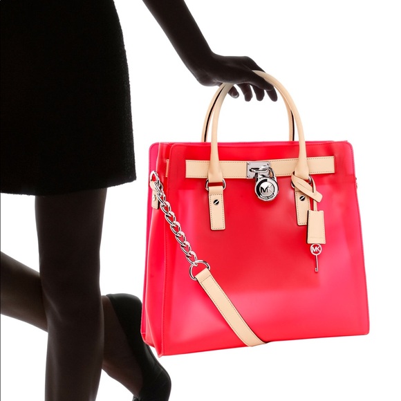 Michael Kors Handbags - Michael Kors Large Frosted Pink Jelly Tote Bag